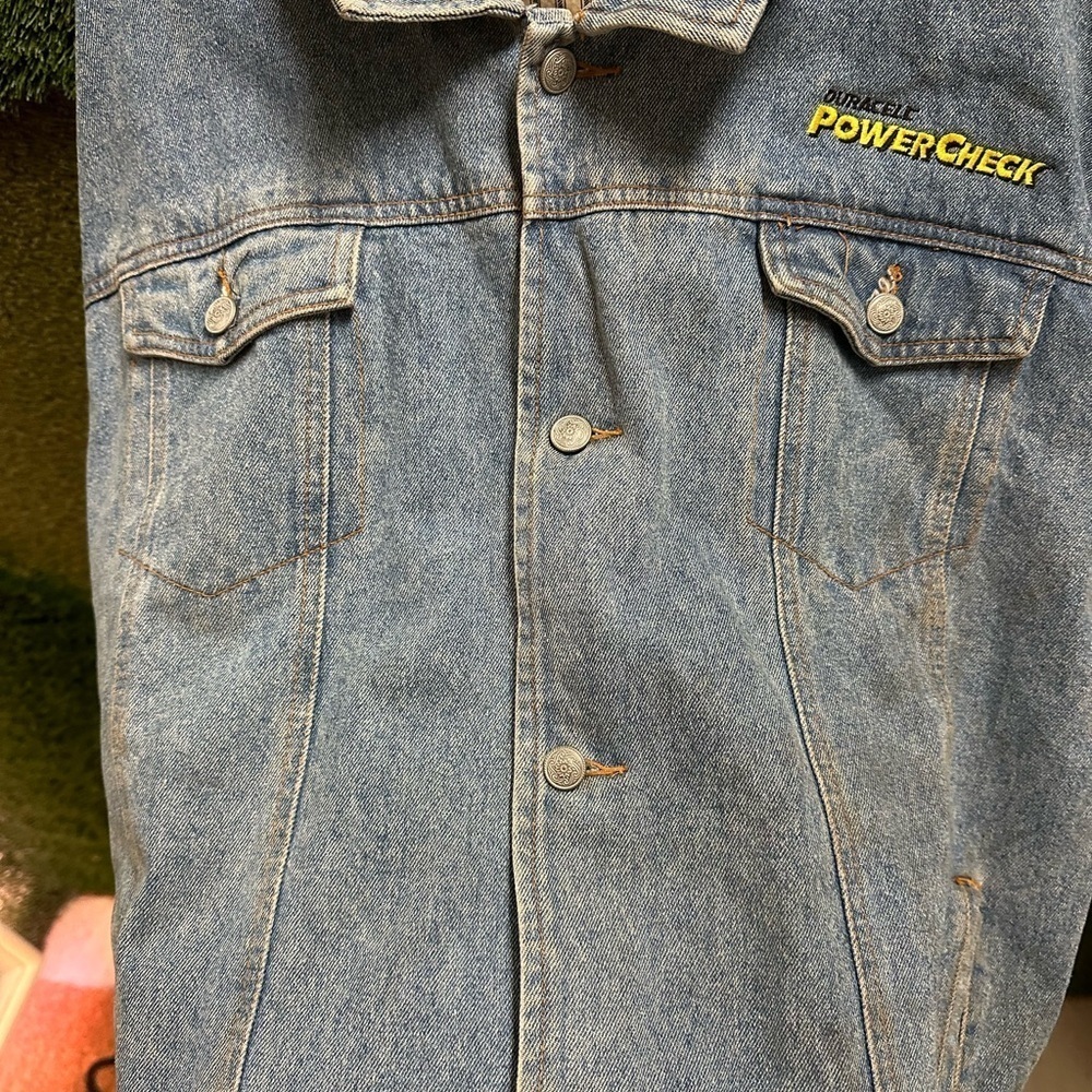 Vintage Duracell Powercell Denim Jacket Size XL - Picture 8 of 10